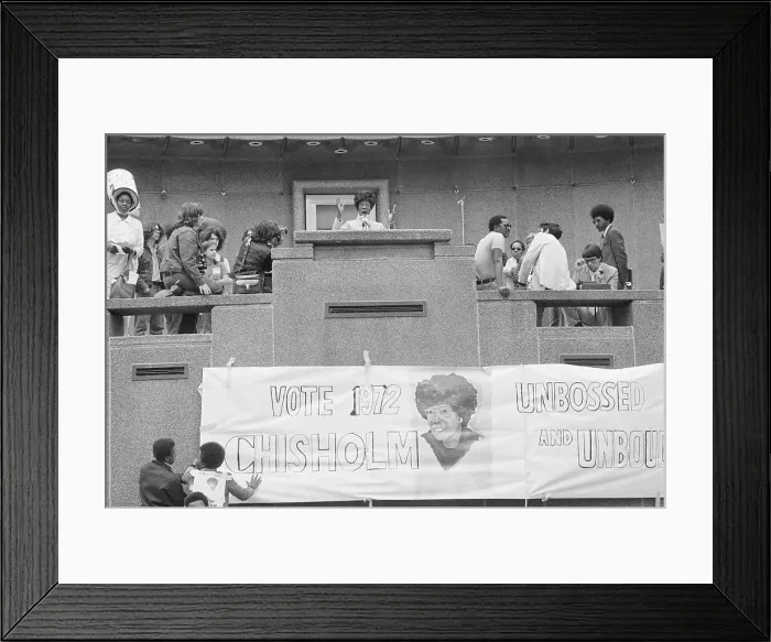 Framed Print : Shirley Chisholm Giving a Speech Framed Print : Shirley Chisholm Giving a Speech