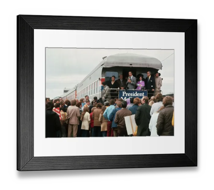 Framed Print : George McGovern Making Stop on Campaign Tour Framed Print : George McGovern Making Stop on Campaign Tour
