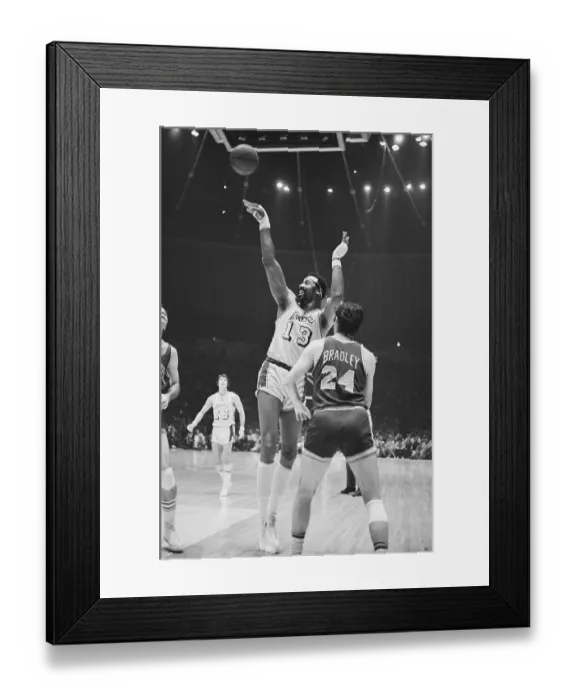 Framed Print : Wilt Chamberlain Shooting Basketball Framed Print : Wilt Chamberlain Shooting Basketball