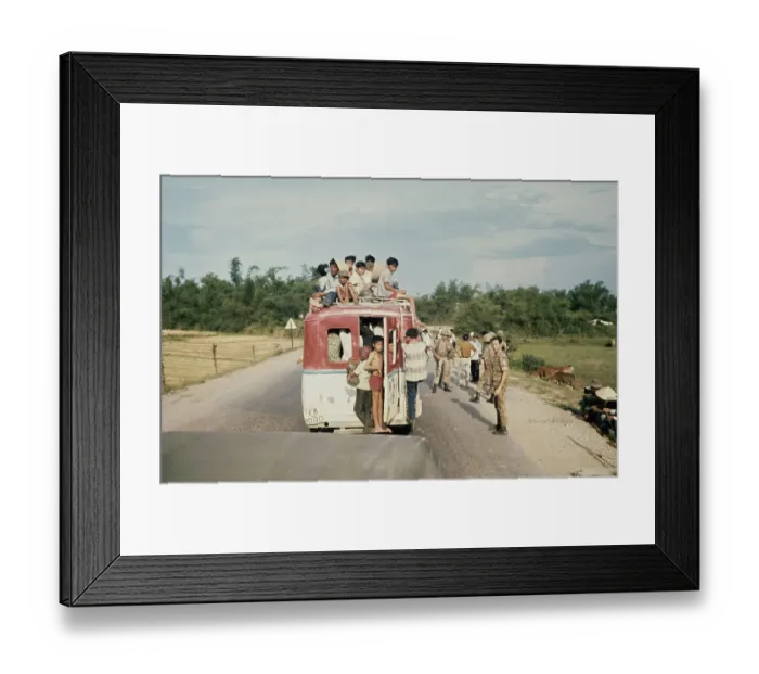Framed Print : Military Checkpoint, Vietnam War Framed Print : Military Checkpoint, Vietnam War