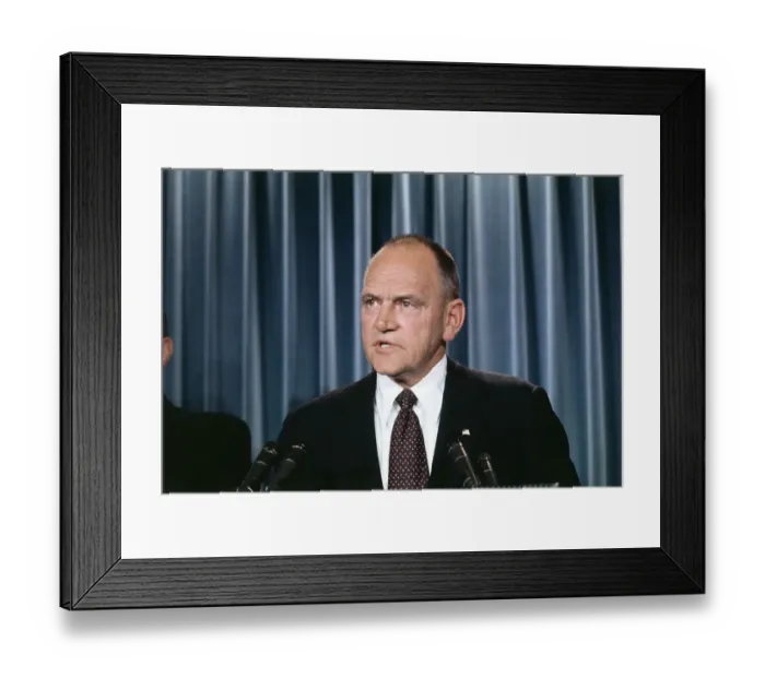 Framed Print : L. Patrick Gray III Speaking at Press Conference Framed Print : L. Patrick Gray III Speaking at Press Conference