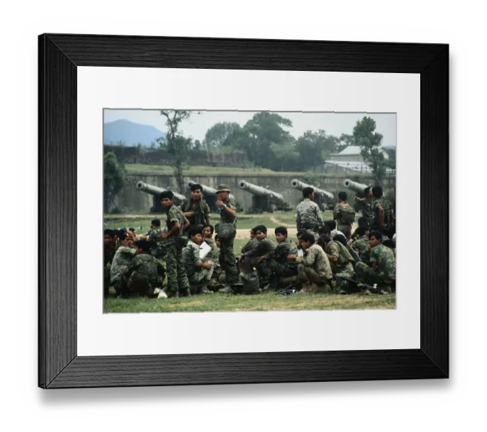Framed Print : Vietnamese Marines Leaving Area Framed Print : Vietnamese Marines Leaving Area