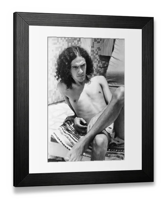 Framed Print : Caetano Veloso Lounging Framed Print : Caetano Veloso Lounging