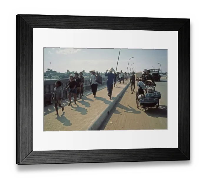 Framed Print : Refugees On Highway 1