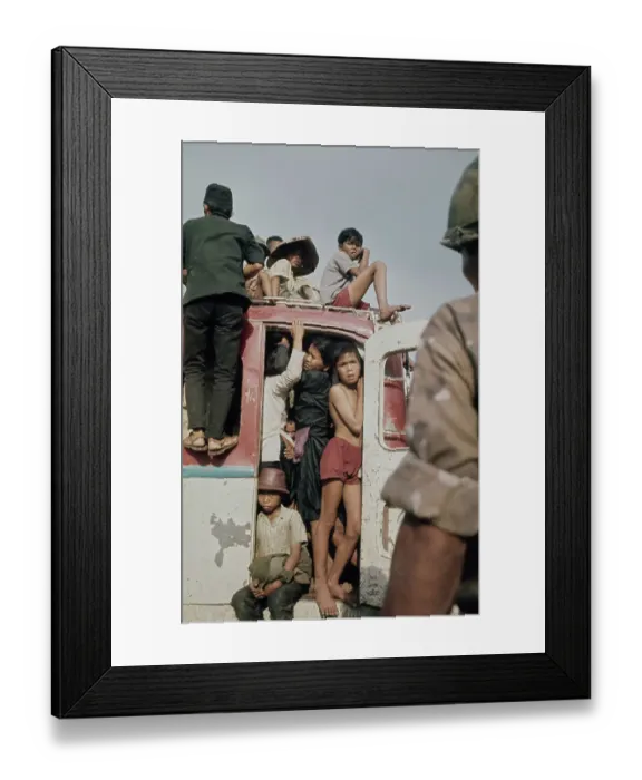 Framed Print : Refugees On Highway 1