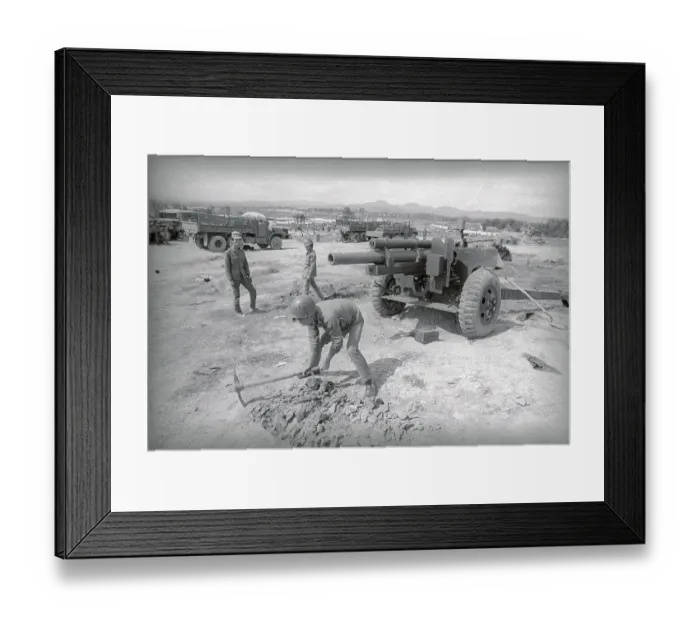 Framed Print : Vietnamese Soldiers Preparing Trenches Framed Print : Vietnamese Soldiers Preparing Trenches
