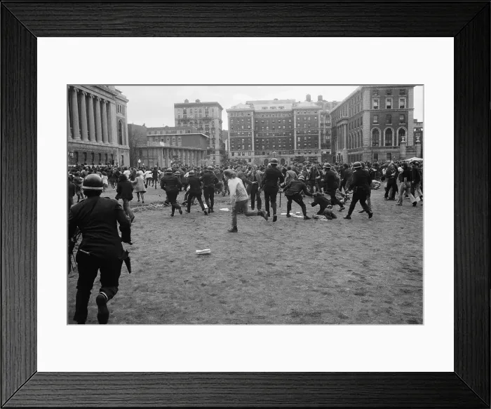 Framed Print : Policemen Chase Antiwar Demonstrators Framed Print : Policemen Chase Antiwar Demonstrators