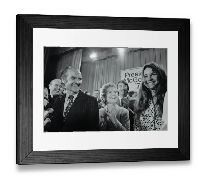 Framed Print : George McGovern and Wife with Kathleen Kennedy Framed Print : George McGovern and Wife with Kathleen Kennedy