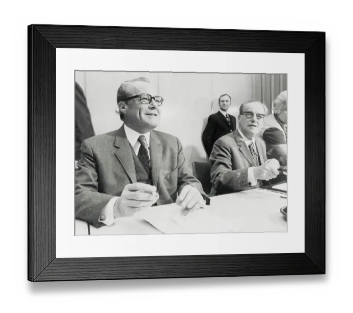 Framed Print : Willy Brandt with Herbert Wehner Framed Print : Willy Brandt with Herbert Wehner