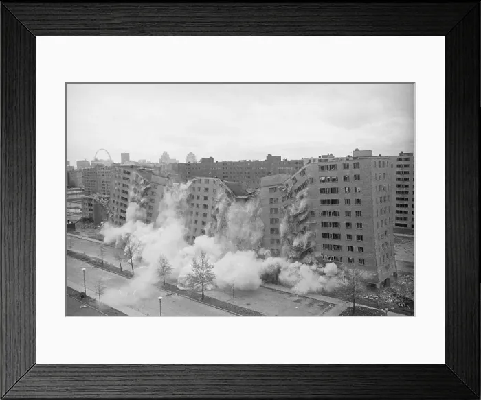 Framed Print : Building Being Demolished Framed Print : Building Being Demolished