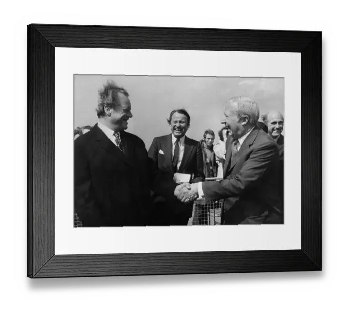 Framed Print : Willy Brandt and Edward Heath Shaking Hands Framed Print : Willy Brandt and Edward Heath Shaking Hands