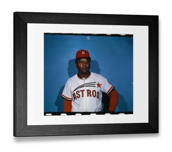 Framed Print : Portrait of Houston Astros Outfielder Bob Watson Framed Print : Portrait of Houston Astros Outfielder Bob Watson