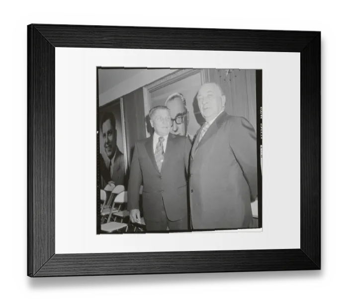Framed Print : Portrait of Richard J Daley with Jimmy Hoffa Framed Print : Portrait of Richard J Daley with Jimmy Hoffa