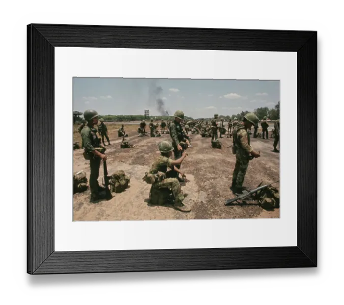 Framed Print : ARVN Airborne Troops, Vietnam War Framed Print : ARVN Airborne Troops, Vietnam War