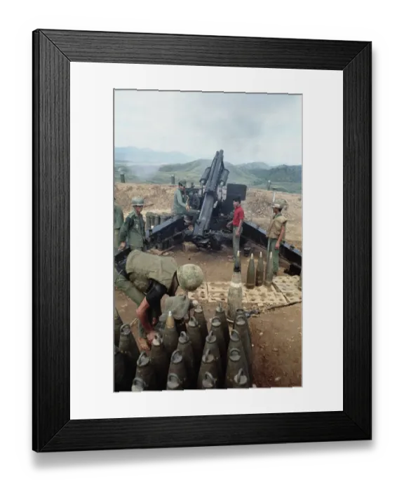 Framed Print : ARVN Artillery Crew, Vietnam War Framed Print : ARVN Artillery Crew, Vietnam War