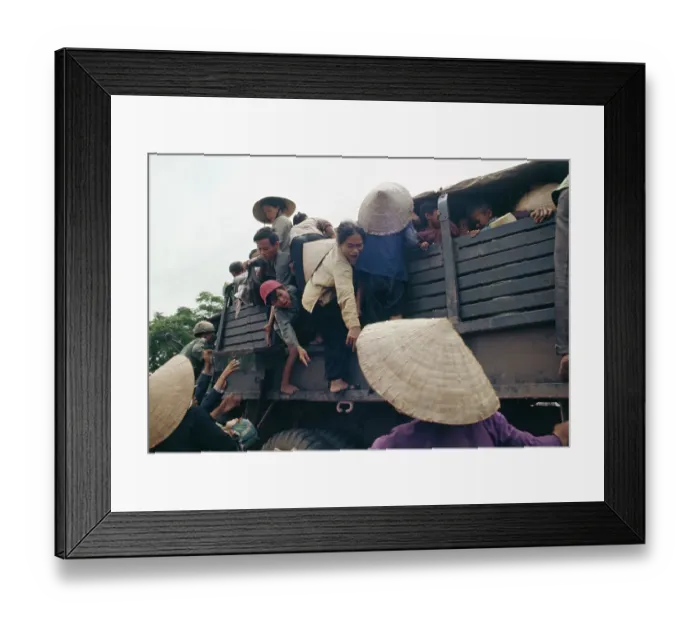 Framed Print : Quang Tri Province Refugees Framed Print : Quang Tri Province Refugees