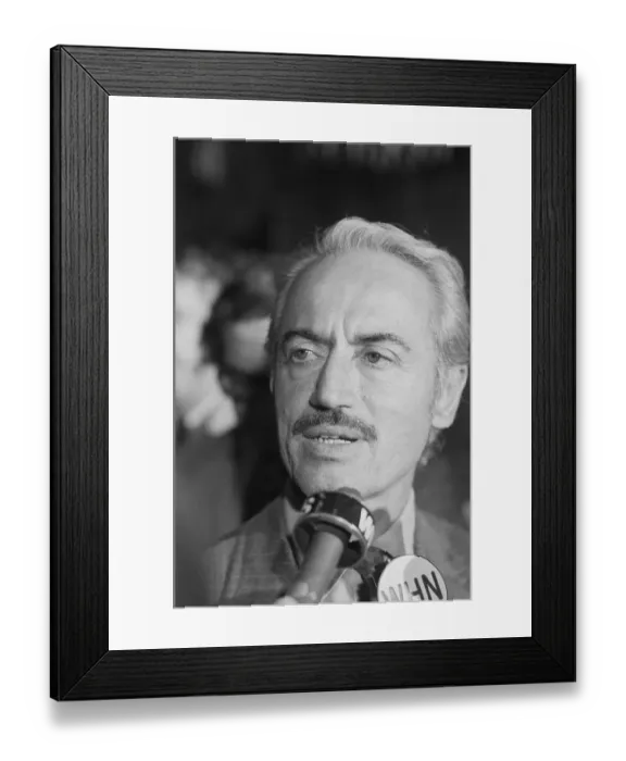 Framed Print : Portrait of Marvin Miller Framed Print : Portrait of Marvin Miller