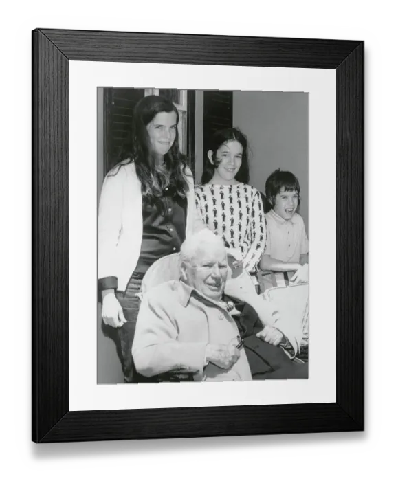 Framed Print : Charlie Chaplin with Children in Bermuda Framed Print : Charlie Chaplin with Children in Bermuda