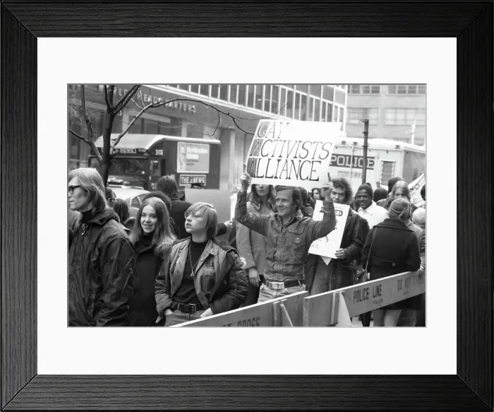 Framed Print : Gay Civil Rights Demonstration Framed Print : Gay Civil Rights Demonstration
