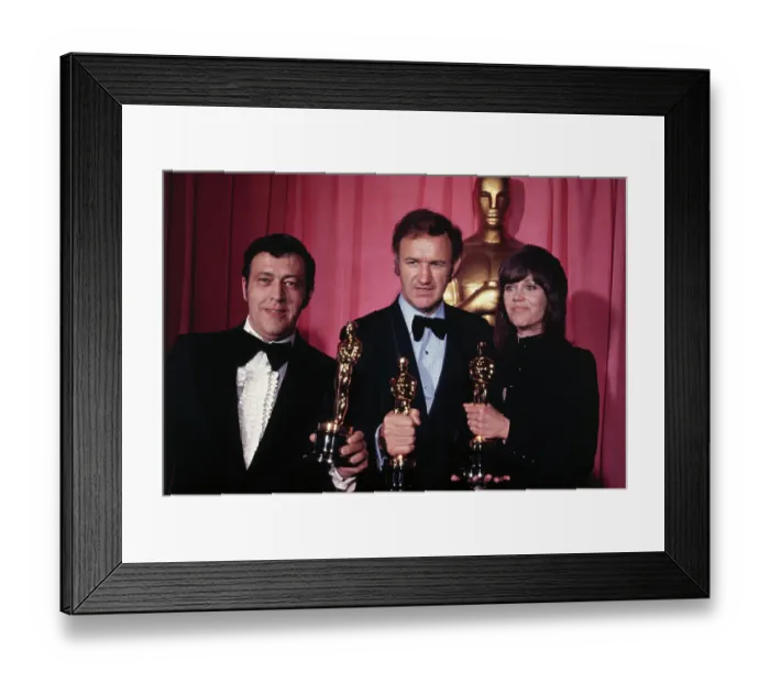 Framed Print : Actors Holding Oscar Awards Framed Print : Actors Holding Oscar Awards