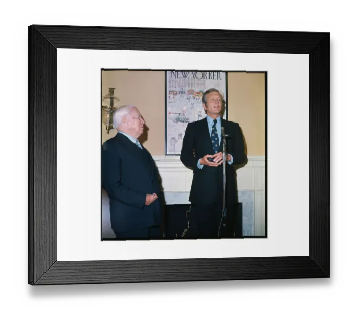 Framed Print : Mayor John Lindsay Making a Presentation