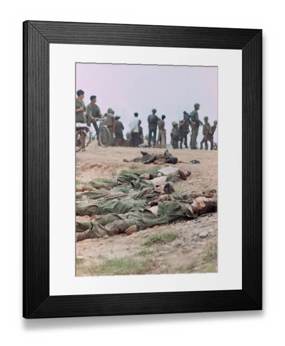 Framed Print : Bodies Of North Vietnamese soldiers Framed Print : Bodies Of North Vietnamese soldiers