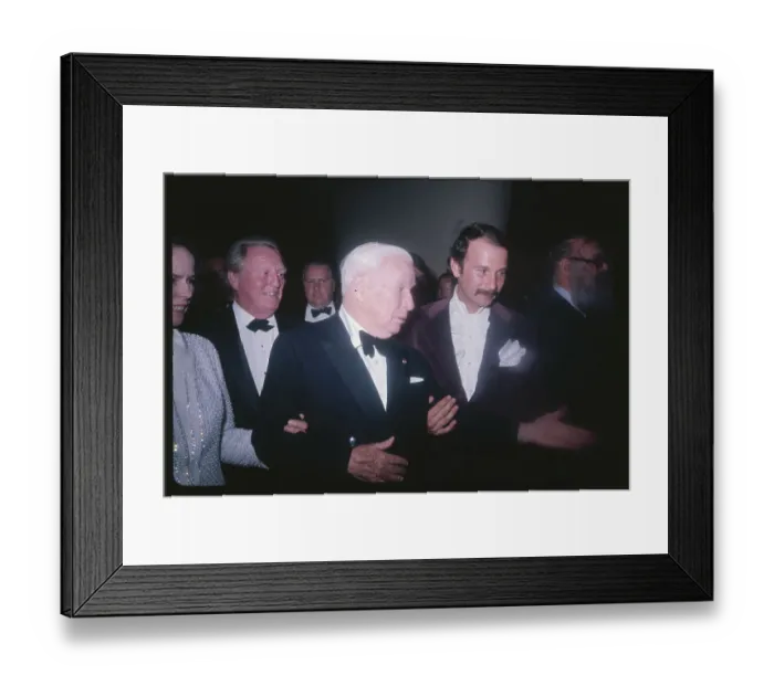 Framed Print : Charlie Chaplin Attending a Reception Framed Print : Charlie Chaplin Attending a Reception