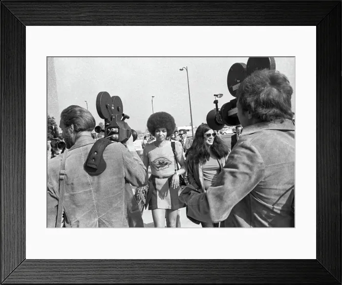 Framed Print : Angela Davis Trial