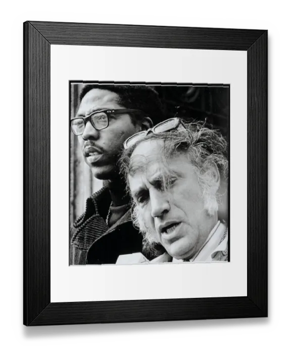 Framed Print : William Kunstler Talks to Reporters Framed Print : William Kunstler Talks to Reporters
