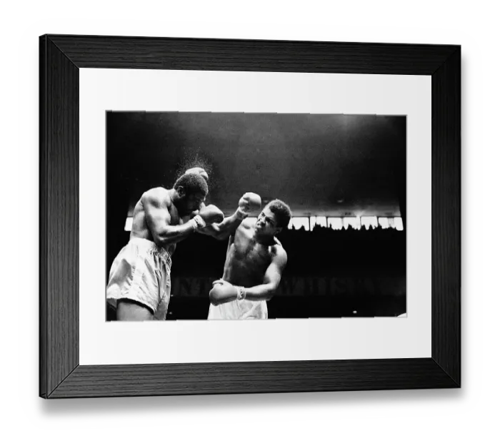 Framed Print : Muhammad Ali Punching Mac Foster