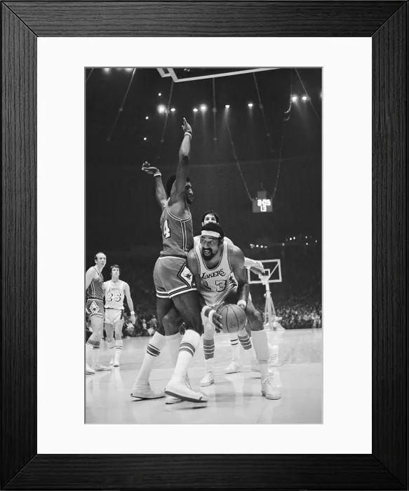 Framed Print : Clifford Ray Blocking Wilt Chamberlain Framed Print : Clifford Ray Blocking Wilt Chamberlain