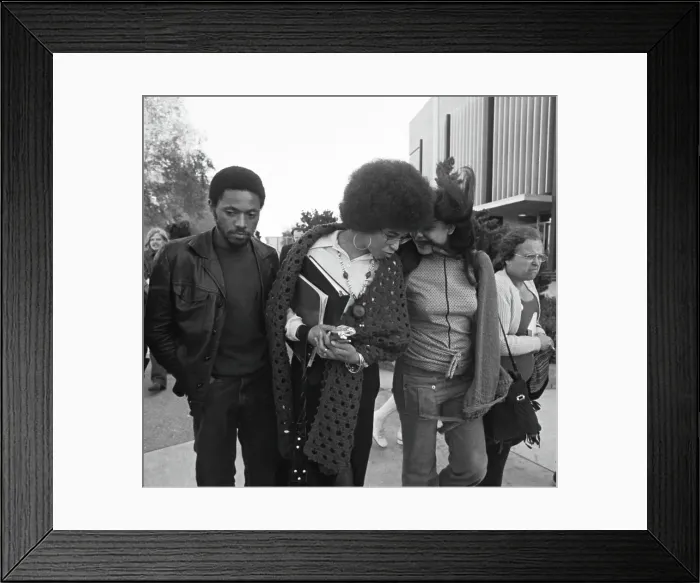 Framed Print : Angela Davis Trial
