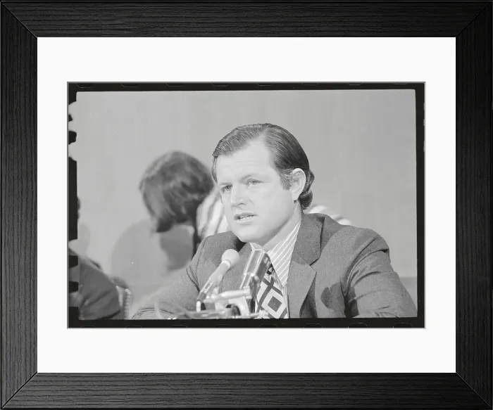 Framed Print : Edward Kennedy at Senate Hearing Framed Print : Edward Kennedy at Senate Hearing