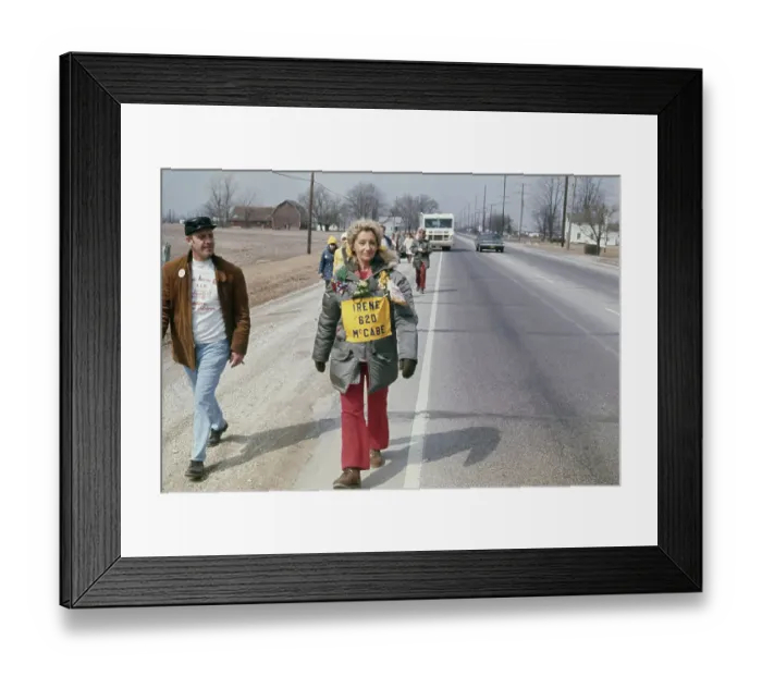 Framed Print : Marching Mothers Of Michigan, 1972 Framed Print : Marching Mothers Of Michigan, 1972