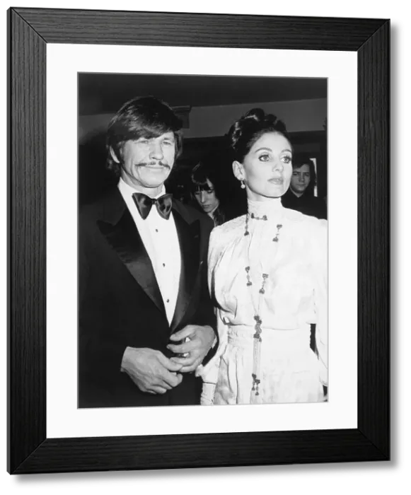 Framed Print : Charles Bronson and Jill Ireland Framed Print : Charles Bronson and Jill Ireland