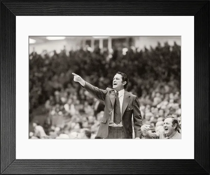 Framed Print : Al McGuire Yelling at Players Framed Print : Al McGuire Yelling at Players