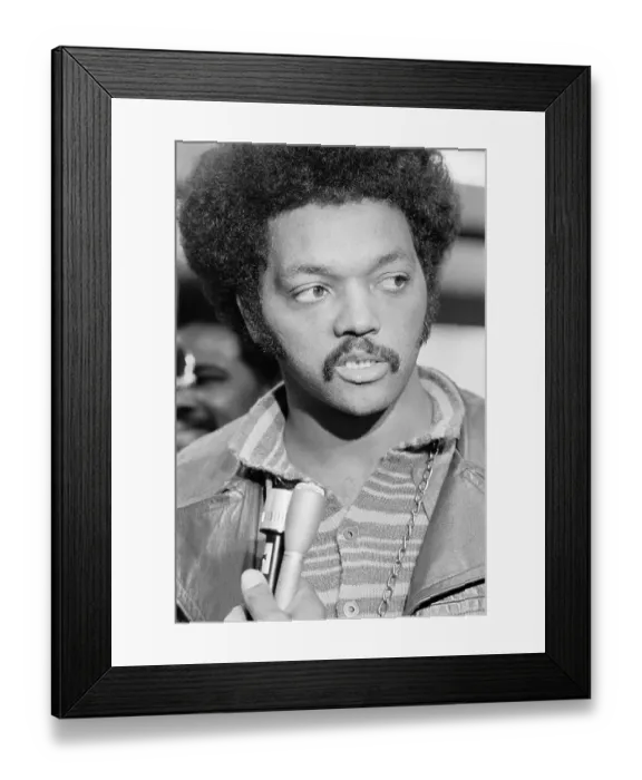Framed Print : Jesse Jackson Being Interviewed at National Black Political Convention Framed Print : Jesse Jackson Being Interviewed at National Black Political Convention