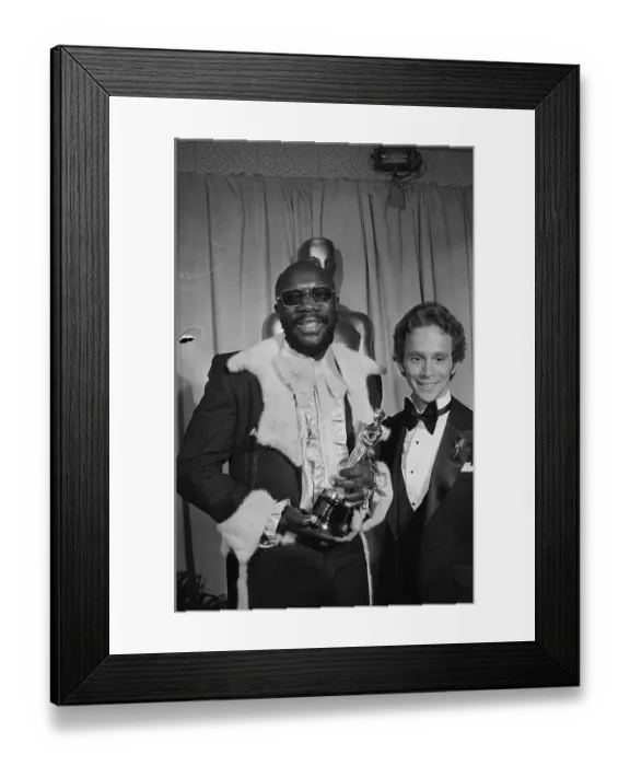 Framed Print : Isaac Hayes Receiving Oscar Framed Print : Isaac Hayes Receiving Oscar