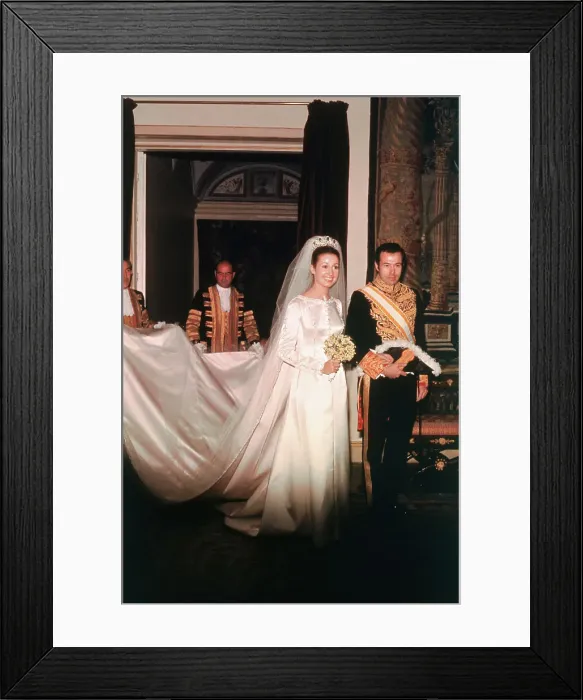 Framed Print : Prince Alfonso de Borbon y Dampierre with Bride Framed Print : Prince Alfonso de Borbon y Dampierre with Bride