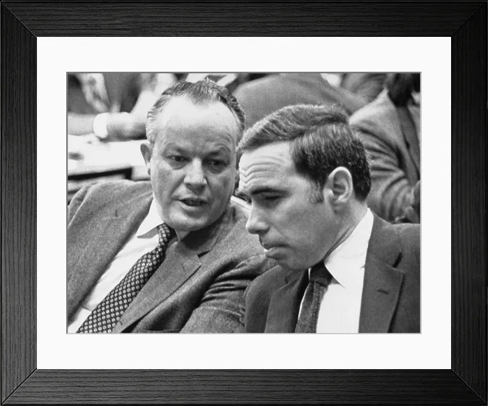 Framed Print : Richard Kleindienst and Felix Rohatyn Framed Print : Richard Kleindienst and Felix Rohatyn