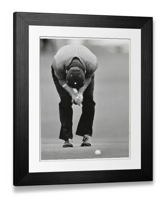 Framed Print : Lee Trevino Bending Over Framed Print : Lee Trevino Bending Over