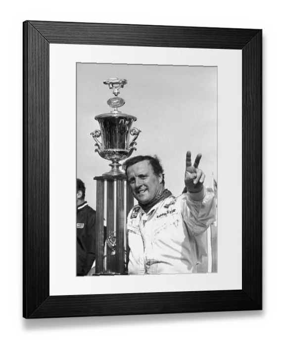 Framed Print : A.J. Foyt After Victory Framed Print : A.J. Foyt After Victory