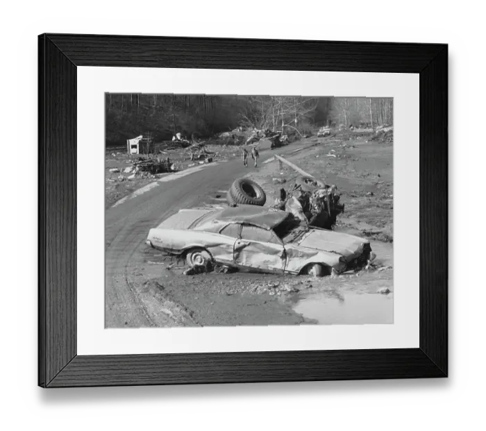 Framed Print : Damage from Flash Flooding Framed Print : Damage from Flash Flooding