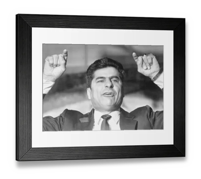 Framed Print : Reies Lopez Tijerina Gesturing with Arms Raised Framed Print : Reies Lopez Tijerina Gesturing with Arms Raised
