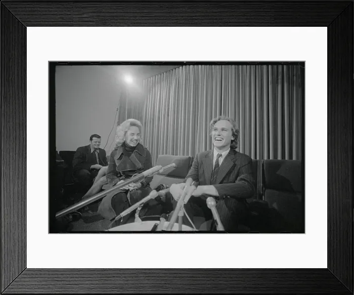 Framed Print : Joseph Kennedy II in Press Conference Framed Print : Joseph Kennedy II in Press Conference