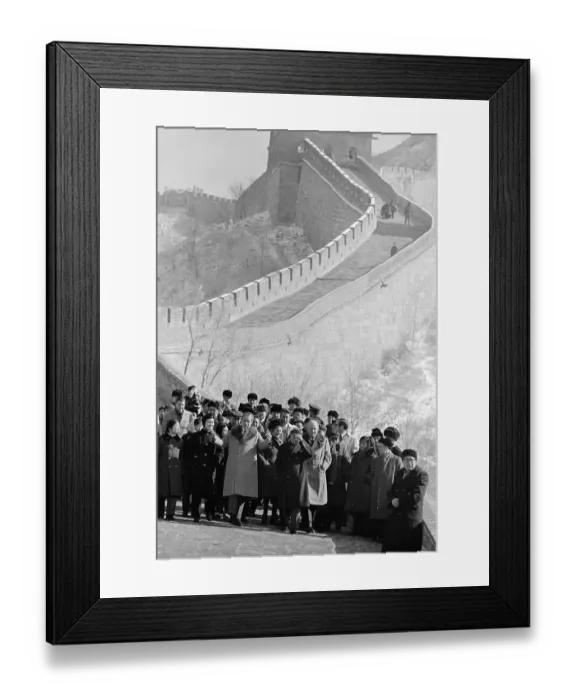 Framed Print : President Nixon and Others Touring China Framed Print : President Nixon and Others Touring China