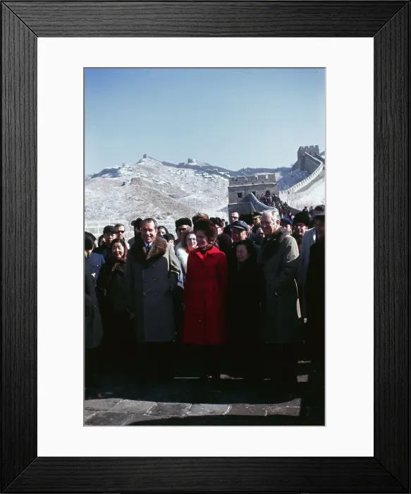 Framed Print : President Nixon and Wife Visiting China Framed Print : President Nixon and Wife Visiting China