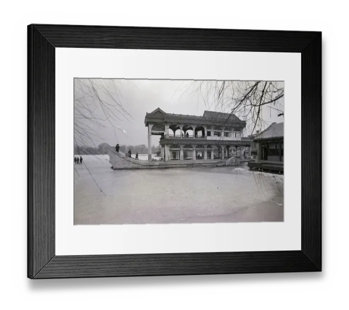 Framed Print : Huge Marble Ship In Peking China Framed Print : Huge Marble Ship In Peking China