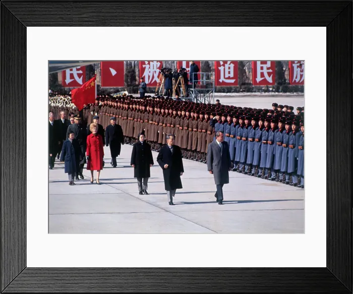 Framed Print : Nixon and Chou-En-Lai Framed Print : Nixon and Chou-En-Lai