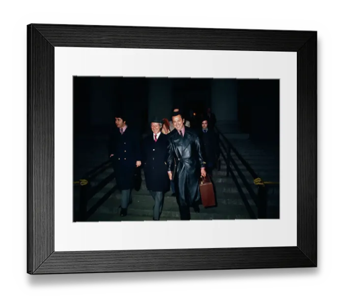 Framed Print : Ron Galella Leaving Court Framed Print : Ron Galella Leaving Court